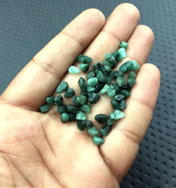 50 Pieces Emerald 4-6 Mm Raw Green Gemstone Rough, May Birthstone Emerald Rough,natural Emerald,making Emerald Jewelry Rough Wholesale Raw