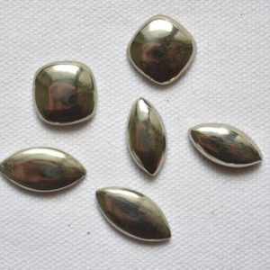 Shop Pyrite Cabochons! 6 Pieces Lot, Natural Pyrite Cabochons, Mix Shape And Size Cabochon, Pyrite Loose Gemstone, Stone For Jewelry, 9×18 – 10x20mm, #AR1182 | Natural genuine stones & crystals in various shapes & sizes. Buy raw cut, tumbled, or polished gemstones for making jewelry or crystal healing energy vibration raising reiki stones. #crystals #gemstones #crystalhealing #crystalsandgemstones #energyhealing #affiliate #ad