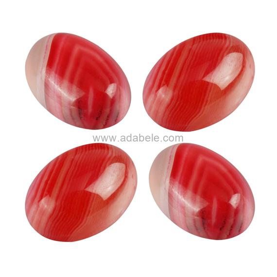 2pcs Aaa Natural Blood Martini Red Agate Oval Cabochon Arc Bottom Gemstone Cabochons 20x15mm #gn45