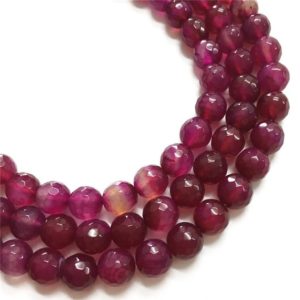 Shop Agate Faceted Beads! 10mm Faceted Purple Agate Beads, Gemstone Beads, Wholesale Beads | Natural genuine faceted Agate beads for beading and jewelry making.  #jewelry #beads #beadedjewelry #diyjewelry #jewelrymaking #beadstore #beading #affiliate #ad
