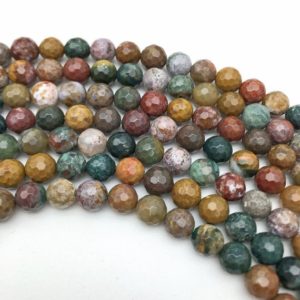 Shop Agate Faceted Beads! 8mm Faceted Indian Agate Beads, Round Gemstone Beads, Wholesale Beads | Natural genuine faceted Agate beads for beading and jewelry making.  #jewelry #beads #beadedjewelry #diyjewelry #jewelrymaking #beadstore #beading #affiliate #ad