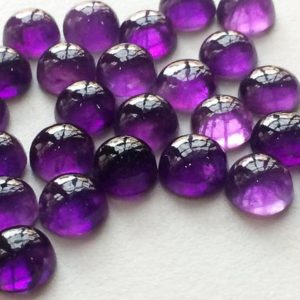 Shop Amethyst Cabochons! 8mm Amethyst Cabochon Lot, Amethyst Round Plain Flat Back Calibrated, Loose Amethyst Cabochons For Jewelry (5Pcs To 20Pcs Options) | Natural genuine stones & crystals in various shapes & sizes. Buy raw cut, tumbled, or polished gemstones for making jewelry or crystal healing energy vibration raising reiki stones. #crystals #gemstones #crystalhealing #crystalsandgemstones #energyhealing #affiliate #ad
