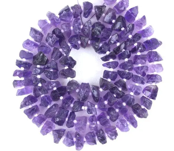 Aaa Quality 1 Strand Blue Amethyst Rough,natural Amethyst Rough Gemstone,making Jewelry,6-8mm Approx,drilled Rough,wholesale Price