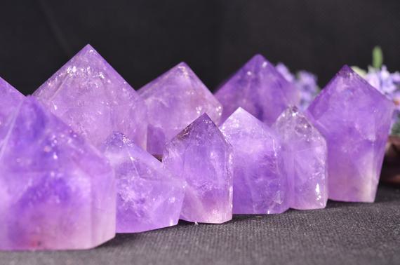 High Quality Natural Amethyst Polished Point/amethyst Tower /purple Crystal Ornaments /amethyst Decoration-1 Point -approx.2~4inches Height
