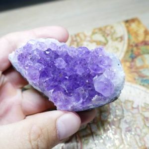 Shop Raw & Rough Amethyst Stones! High Quality Raw Amethyst Crystal Cluster from Brazil 166 | Natural genuine stones & crystals in various shapes & sizes. Buy raw cut, tumbled, or polished gemstones for making jewelry or crystal healing energy vibration raising reiki stones. #crystals #gemstones #crystalhealing #crystalsandgemstones #energyhealing #affiliate #ad
