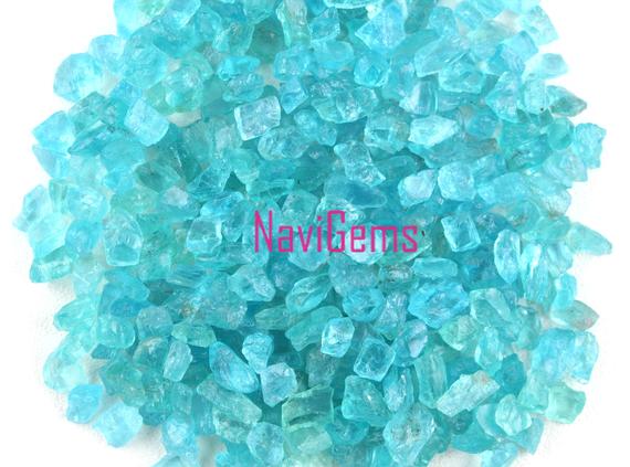 Aaa Quality 50 Piece Natural Apatite Rough,loose Gemstone,6-8mm Approx,rough Gemstone,apatite,making Jewelry,undrilled Rough,wholesale Price