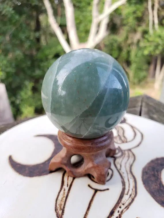 Green Aventurine Sphere - Crystal Ball - Reiki Charged - Powerful Manifestation Energy - Crystal Orb - Attracts Abundance & Properity #10