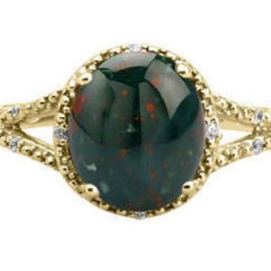 Bloodstone Gemstone Ring, Simple Bloodstone Ring, Yellow Rose White Black Gold Silver Ring, Oval Bloodstone Ring, Bloodstone Diamond Ring | Natural genuine Gemstone rings, simple unique handcrafted gemstone rings. #rings #jewelry #shopping #gift #handmade #fashion #style #affiliate #ad