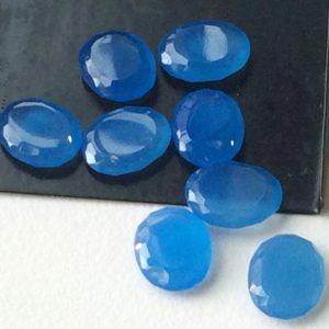 Shop Blue Chalcedony Cabochons! 10x13mm Blue Chalcedony Rose Cut, Blue Flat Cabochons, Blue Oval Chalcedony For Jewelry, Blue Chalcedony Table Cut (5Pcs To 10Pcs Options) | Natural genuine stones & crystals in various shapes & sizes. Buy raw cut, tumbled, or polished gemstones for making jewelry or crystal healing energy vibration raising reiki stones. #crystals #gemstones #crystalhealing #crystalsandgemstones #energyhealing #affiliate #ad