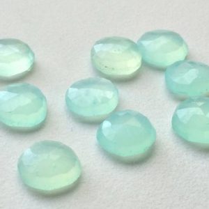 Shop Blue Chalcedony Cabochons! 11mm Aqua Chalcedony Rose Cut Blue Flat Cabochons, Aqua Blue Chalcedony Rose Cut Gemstones For Jewelry (5Pcs To 25Pcs Options) – NNP0231 | Natural genuine stones & crystals in various shapes & sizes. Buy raw cut, tumbled, or polished gemstones for making jewelry or crystal healing energy vibration raising reiki stones. #crystals #gemstones #crystalhealing #crystalsandgemstones #energyhealing #affiliate #ad