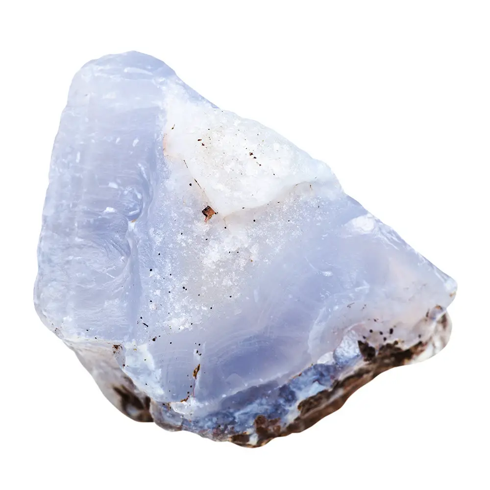 Blue chalcedony helps soothe fears & anxieties below the level of your conscious awareness, helping you stay in the present and deal with life in a calm and centered way. Learn more about Blue Chalcedony meaning + healing properties, benefits & more. Visit to find gemstone meanings & info about crystal healing, stone powers, and chakra stones. Get some positive energy & vibes! #gemstones #crystals #crystalhealing #beadage