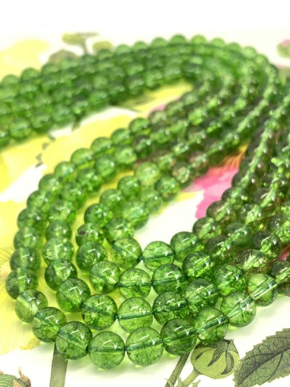 Green Quartz Faceted Round Beads 6mm / Chrome Diopside Green Tone / Vibrant Gemstone Quartz Round Beads Green Quartz Faceted Round Beads 6mm / Chrome Diopside Green Tone / Vibrant Gemstone Quartz Round Beads