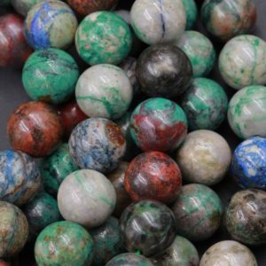 Natural Sonora Sunrise Beads 4mm 6mm 8mm 10mm AKA Real Natural Chrysocolla Cuprite Beads Sonora Sunset Beads 15.5" Strand | Natural genuine other-shape Chrysocolla beads for beading and jewelry making.  #jewelry #beads #beadedjewelry #diyjewelry #jewelrymaking #beadstore #beading #affiliate #ad