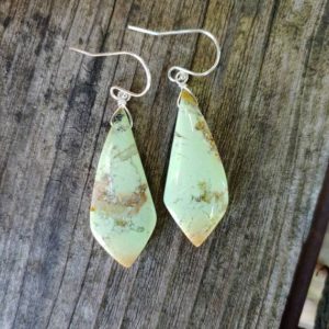 Shop Chrysoprase Earrings! Lemon chrysoprase earrings. Available in sterling silver, gold or rose gold wire wrapping | Natural genuine Chrysoprase earrings. Buy crystal jewelry, handmade handcrafted artisan jewelry for women.  Unique handmade gift ideas. #jewelry #beadedearrings #beadedjewelry #gift #shopping #handmadejewelry #fashion #style #product #earrings #affiliate #ad