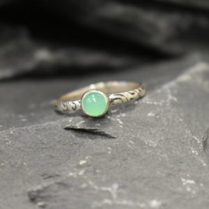 Shop Chrysoprase Rings! Chrysoprase Ring, Natural Chrysoprase, May Birthstone, Silver Tribal Ring, Green VintageRing, Green Solitaire Ring, Solid Silver Ring | Natural genuine Chrysoprase rings, simple unique handcrafted gemstone rings. #rings #jewelry #shopping #gift #handmade #fashion #style #affiliate #ad