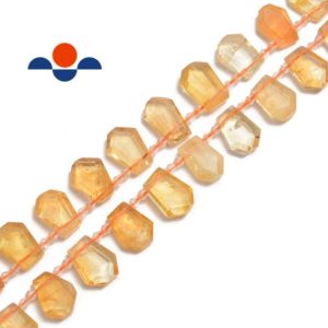 Shop Citrine Faceted Beads! Natural Citrine Faceted Trapezoid Shape Beads Approx 15x22mm 15.5" Strand | Natural genuine faceted Citrine beads for beading and jewelry making.  #jewelry #beads #beadedjewelry #diyjewelry #jewelrymaking #beadstore #beading #affiliate #ad