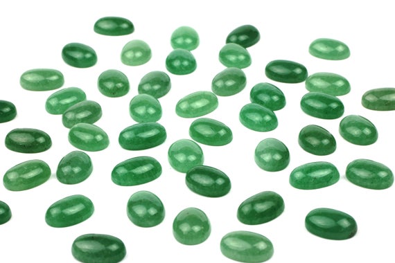 Clearance Sale - Green Aventurine Cabochon,oval Gemstone,light Green Stone,loose Gemstones,jewelry Making Wholesale - Aa Quality