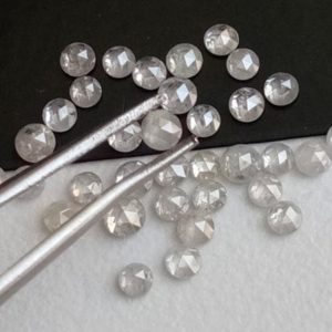 Shop Diamond Cabochons! 2.5-3.5mm Light Grey Rose Cut Diamond, Rare Natural Rose Cut Diamond Cabochon, Loose Faceted Diamond, Diamond For Jewelry- PUSPD177 | Natural genuine stones & crystals in various shapes & sizes. Buy raw cut, tumbled, or polished gemstones for making jewelry or crystal healing energy vibration raising reiki stones. #crystals #gemstones #crystalhealing #crystalsandgemstones #energyhealing #affiliate #ad