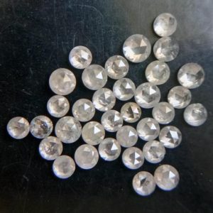 Shop Diamond Cabochons! 2-2.5mm Light Grey Rose Cut Diamond, Natural Rose Cut Diamond Cabochon, Loose Faceted Diamond, Rose Cut Diamond For Jewelry (2Pcs To 10Pcs) | Natural genuine stones & crystals in various shapes & sizes. Buy raw cut, tumbled, or polished gemstones for making jewelry or crystal healing energy vibration raising reiki stones. #crystals #gemstones #crystalhealing #crystalsandgemstones #energyhealing #affiliate #ad