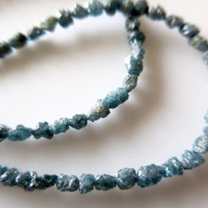 Shop Raw & Rough Diamond Beads! 2mm To 4mm Blue Raw Rough Diamond Tumble Beads Loose, Conflict Free Earth Mined Diamond Beads, Sold As 8 Inch/16 Inch Strand, DDS773/14 | Natural genuine beads Diamond beads for beading and jewelry making.  #jewelry #beads #beadedjewelry #diyjewelry #jewelrymaking #beadstore #beading #affiliate #ad