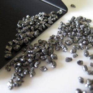 Shop Diamond Chip & Nugget Beads! 2 Carat Weight 2mm To 3mm Black Color Uncut Diamond Chips, Natural Rough Raw Diamond Chips | Natural genuine chip Diamond beads for beading and jewelry making.  #jewelry #beads #beadedjewelry #diyjewelry #jewelrymaking #beadstore #beading #affiliate #ad