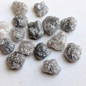 Shop Diamond Stones & Crystals! 6.5-7mm Flat Grey Raw Diamond Slice, Beautiful Grey Rough Diamonds, Uncut Diamond, Perfect for Bezel and Prong Setting (1Pc To 5Pc Option) | Natural genuine stones & crystals in various shapes & sizes. Buy raw cut, tumbled, or polished gemstones for making jewelry or crystal healing energy vibration raising reiki stones. #crystals #gemstones #crystalhealing #crystalsandgemstones #energyhealing #affiliate #ad