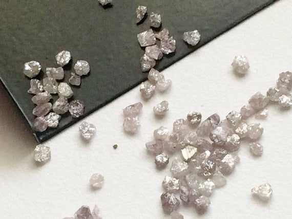 2-3mm Pink Rough Diamond, Pink Raw Diamond, Uncut Diamond, Pink Loose Diamonds Conflict Free Diamonds For Jewelry (1ct To 5ct Options)