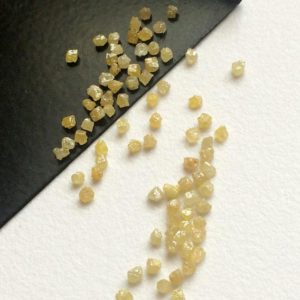 Shop Raw & Rough Diamond Stones! 1.5-2mm Yellow Rough Diamond, Uncut Diamond, Yellow Loose Diamond Conflict Free, Yellow Raw Diamond For Jewelry (1Ct To 10Ct Options) | Natural genuine stones & crystals in various shapes & sizes. Buy raw cut, tumbled, or polished gemstones for making jewelry or crystal healing energy vibration raising reiki stones. #crystals #gemstones #crystalhealing #crystalsandgemstones #energyhealing #affiliate #ad