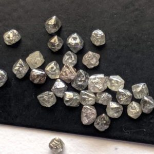 Shop Raw & Rough Diamond Stones! 3-4mm Grey Diamond Crystal, Raw Grey Diamond Crystal, Loose Grey Diamond Crystal, Diamond Octahedron Crystal, 5 Pcs, 1.3 Cts – PPD454 | Natural genuine stones & crystals in various shapes & sizes. Buy raw cut, tumbled, or polished gemstones for making jewelry or crystal healing energy vibration raising reiki stones. #crystals #gemstones #crystalhealing #crystalsandgemstones #energyhealing #affiliate #ad