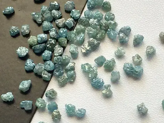 2-3mm Blue Raw Diamond, Blue Rough Diamond, Rough Diamond, Uncut Diamond, Loose Diamond, Blue Conflict Free Diamond (1ct To 10ct Option)