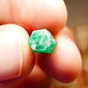 Shop Raw & Rough Emerald Stones! Emerald Specimen 4.52 carats | Natural genuine stones & crystals in various shapes & sizes. Buy raw cut, tumbled, or polished gemstones for making jewelry or crystal healing energy vibration raising reiki stones. #crystals #gemstones #crystalhealing #crystalsandgemstones #energyhealing #affiliate #ad
