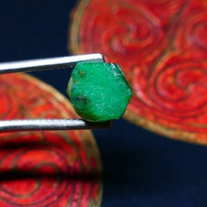 Shop Raw & Rough Emerald Stones! Emerald Specimen 5.29 carats | Natural genuine stones & crystals in various shapes & sizes. Buy raw cut, tumbled, or polished gemstones for making jewelry or crystal healing energy vibration raising reiki stones. #crystals #gemstones #crystalhealing #crystalsandgemstones #energyhealing #affiliate #ad