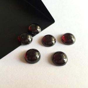 Shop Garnet Cabochons! 5 Pieces 11x11mm Each Garnet Smooth Flat Back Round Shaped Wine Red Color Loose Cabochons SKU-G9 | Natural genuine stones & crystals in various shapes & sizes. Buy raw cut, tumbled, or polished gemstones for making jewelry or crystal healing energy vibration raising reiki stones. #crystals #gemstones #crystalhealing #crystalsandgemstones #energyhealing #affiliate #ad