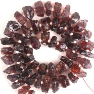Shop Garnet Chip & Nugget Beads! AAA Quality 50 Pieces Natural Garnet Rough,Drilled Gemstone,6-8 MM Approx,Making Jewelry,Raw Garnet,Red Garnet,Wholesale Price New Arrival | Natural genuine chip Garnet beads for beading and jewelry making.  #jewelry #beads #beadedjewelry #diyjewelry #jewelrymaking #beadstore #beading #affiliate #ad