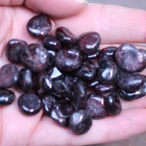Shop Garnet Stones & Crystals! Garnet Tiny Tumbled Stone T118 | Natural genuine stones & crystals in various shapes & sizes. Buy raw cut, tumbled, or polished gemstones for making jewelry or crystal healing energy vibration raising reiki stones. #crystals #gemstones #crystalhealing #crystalsandgemstones #energyhealing #affiliate #ad
