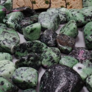 Gorgeous Ruby in Zoisite Gemstone Chips Loose Crystal Tumbled Wholesale polished Jewelry Green and Purple Crystal  Epidote | Natural genuine stones & crystals in various shapes & sizes. Buy raw cut, tumbled, or polished gemstones for making jewelry or crystal healing energy vibration raising reiki stones. #crystals #gemstones #crystalhealing #crystalsandgemstones #energyhealing #affiliate #ad