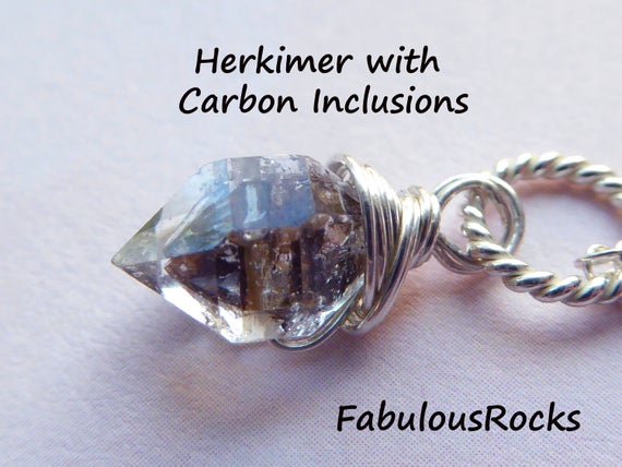 Herkimer Charm Pendant Add A Dangle, Herkimer Jewelry, For Herkimer Diamond Necklace / Metaphysical Jewelry Healing Gems Gemstone, Gd605