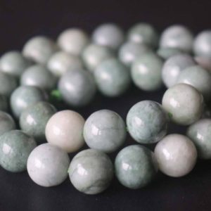Shop Jade Round Beads! Natural AA Jadeite Jade Smooth and Round Beads,4mm/6mm/8mm/10mm/12mm Jade Beads Bulk Supply,15 inches one starand | Natural genuine round Jade beads for beading and jewelry making.  #jewelry #beads #beadedjewelry #diyjewelry #jewelrymaking #beadstore #beading #affiliate #ad