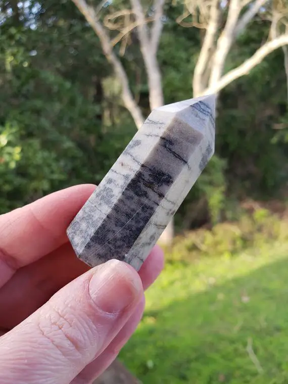 Picasso Jasper Point - Reiki Charged - Powerful Crystal Energy - Crystal For Artists - Line Jasper - Grounding Crystal #11