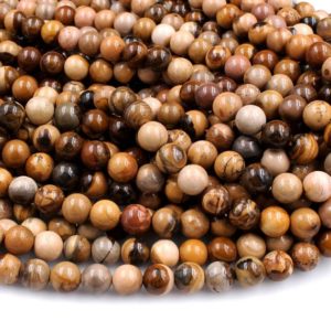 Shop Jasper Beads! Rare Natural Royal Sahara Jasper 6mm 8mm 10mm Round Beads ONLY FROM STONESDIRECT 15.5" Strand | Natural genuine beads Jasper beads for beading and jewelry making.  #jewelry #beads #beadedjewelry #diyjewelry #jewelrymaking #beadstore #beading #affiliate #ad