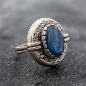 Shop Kyanite Rings! Egyptian Blue Ring, Blue Kyanite Ring, Natural Kyanite, Vintage Rings, Blue Kyanite, Egyptian Ring, Solid Silver Ring, Blue Ring, Kyanite | Natural genuine Kyanite rings, simple unique handcrafted gemstone rings. #rings #jewelry #shopping #gift #handmade #fashion #style #affiliate #ad