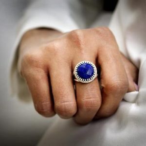 Lapis Ring · September Birthstone Ring · Blue Lapis Ring · Silver Lapis Ring · September Jewelry · Gemstone Ring | Natural genuine Gemstone rings, simple unique handcrafted gemstone rings. #rings #jewelry #shopping #gift #handmade #fashion #style #affiliate #ad