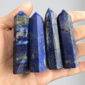 Large Lapis Lazuli Crystal Wand Point Tower Reiki Chakra Healing Crystals and Stones | Natural genuine stones & crystals in various shapes & sizes. Buy raw cut, tumbled, or polished gemstones for making jewelry or crystal healing energy vibration raising reiki stones. #crystals #gemstones #crystalhealing #crystalsandgemstones #energyhealing #affiliate #ad