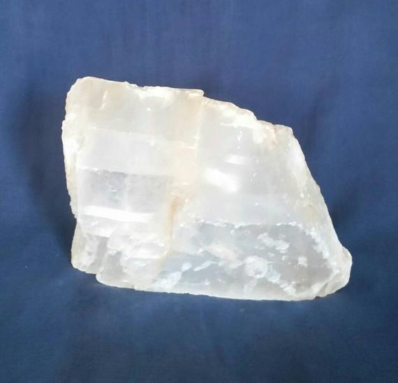 Large Selenite Raw Crystal Gemstone / Meditation Reiki Chakra Healing Crystal Stone / Rocks And Minerals / Metaphysical White Quartz Crystal