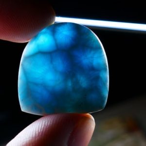 Shop Larimar Cabochons! Natural Larimar Gemstone Cabochon, Oval Larimar Cab AA grade | Natural genuine stones & crystals in various shapes & sizes. Buy raw cut, tumbled, or polished gemstones for making jewelry or crystal healing energy vibration raising reiki stones. #crystals #gemstones #crystalhealing #crystalsandgemstones #energyhealing #affiliate #ad