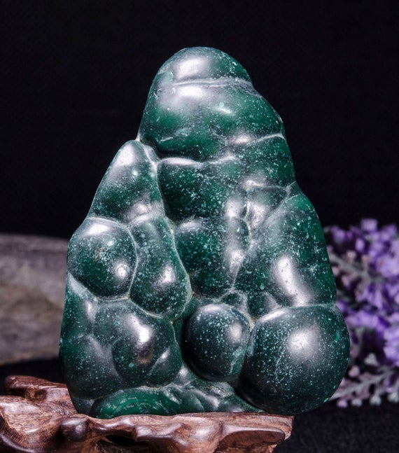 Best Large Polished Green Malachite Stone -tumbled Stones For Decoration/pocket Stones/healing Crystals/valentines Gift-62*82*24mm-217g#3853