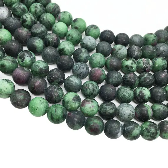 Matte Ruby Zoisite Round Beads,6mm 8mm 10mm 12mm Gemstone Beads ,approx 15.5 Inch Strand