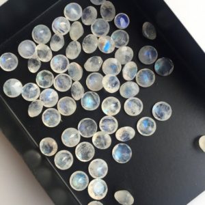 Shop Moonstone Cabochons! 25 Pieces 6mm Rainbow Moonstone Round Shaped Faceted Loose Gemstones For Jewelry SKU-MS21 | Natural genuine stones & crystals in various shapes & sizes. Buy raw cut, tumbled, or polished gemstones for making jewelry or crystal healing energy vibration raising reiki stones. #crystals #gemstones #crystalhealing #crystalsandgemstones #energyhealing #affiliate #ad