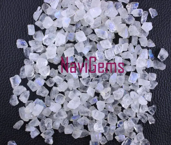 Aaa Quality 50 Pieces Natural Rainbow Moonstone,bluefire Moonstone,natural Moonstone,rough Moonstone,natural Rainbow Rough,6-8 Mm,wholesale