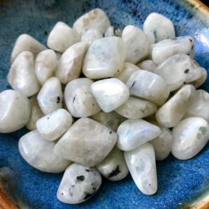 Shop Rainbow Moonstone Stones & Crystals! Rainbow Moonstone Tumbled Large Moon Goddess Passion Prophecy Intuition Lunar Reiki Healing Travelers Stone | Natural genuine stones & crystals in various shapes & sizes. Buy raw cut, tumbled, or polished gemstones for making jewelry or crystal healing energy vibration raising reiki stones. #crystals #gemstones #crystalhealing #crystalsandgemstones #energyhealing #affiliate #ad